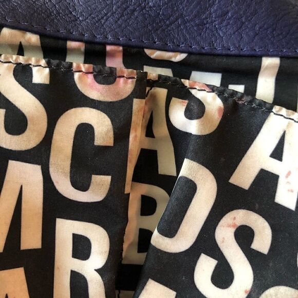 MARC JACOBS - "Natasha" DEEP PURPLE CROSSBODY BAG - Picture 8 of 11